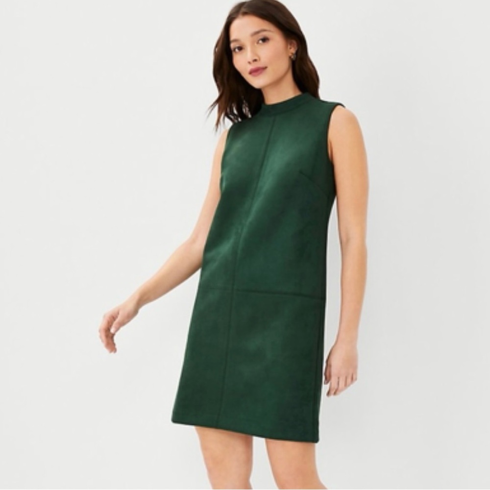 Ann Taylor Forest Green Mini Dress